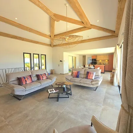 Villa Maison Avec Piscine - Vue - 6 Personnes Monacia-d'Aullene