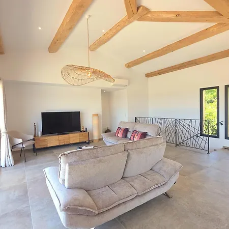 Maison Avec Piscine - Vue - 6 Personnes Villa Monacia-d'Aullene